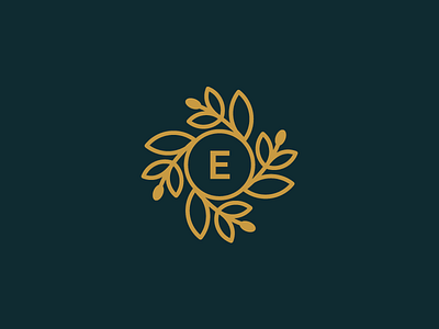 Elaìa concept letter logo logo design olive symbol