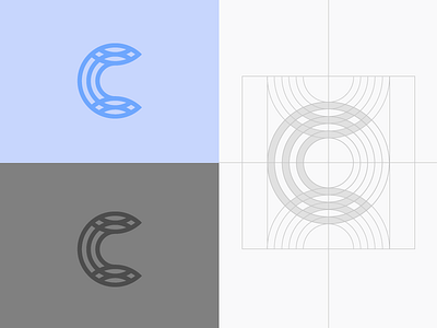 Celdarin — logo grid brand design graphic grid letter lettermark line logomark mark minimal monogram wellness