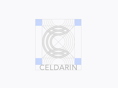 Celdarin - logo construction grid construction grid letter lettermark line logo logomark monogram system wellness