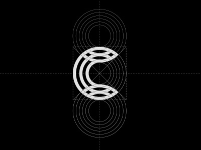 Celdarin logo | Black and white version