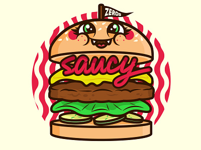 Welcome to fat burger burger character art cute food graphic design graphic art illustration illustrator kawaii