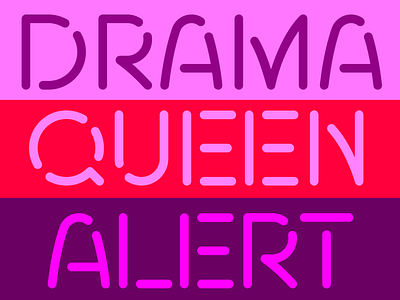 Stenzilla alert cut design drama flag font graphic design pink purple queen red sans stencil typography violet