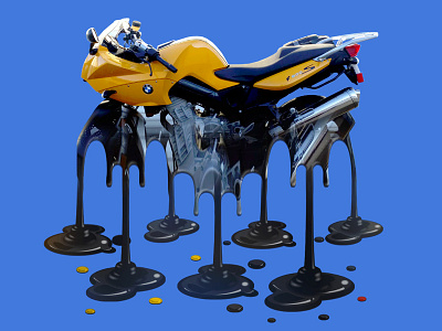 Melting BMW action actions bmw design graphic design melt meltdown melted melting melting picture photoshop photoshop action yellow