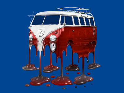 Melting VW Van