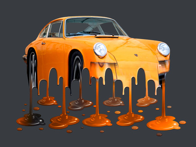 Melting Porsche