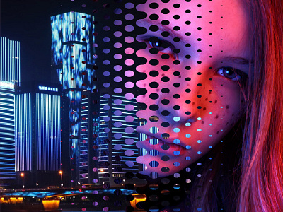 Night City Girl action actions city design double exposure face fading girl gradient graphic design illustration night photoshop photoshop action wipe wipeout