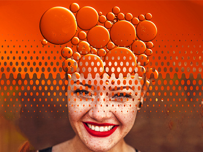 Orange Pin-up action actions cutout fade fading geometric gradient gradient graphic design photoshop photoshop action wipe wipeout