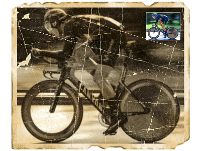 Damaged photo: Bicycle action actions design graphic design photo photography photoshop photoshop action picture