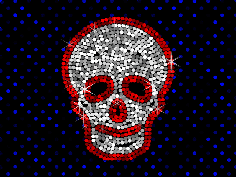 Skull action actions design graphic design graphic art illustration photoshop photoshop action sequins