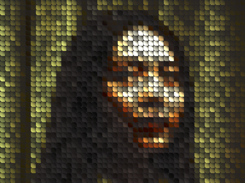 Mona Lisa action actions animated gif design gif graphic design graphic art illustration leaf leaves mosaic pattern photoshop photoshop action