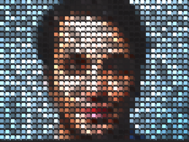 3D Cubes Animated Mosaic by DarezD on Dribbble