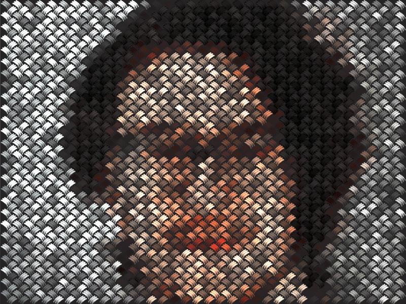 Laces Portrait action actions animated gif animation design gif graphic design graphic art illustration mosaic photoshop photoshop action