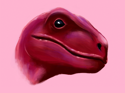 Toronto Raptor basketball cute dinosaur illustration ipad paint painting pencil procreate toronto toronto raptors watercolor
