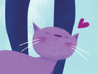 I dislike you the least cat catlove illustration kitty postcards