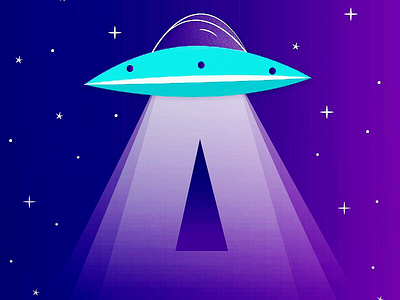 A is for Alien 👽🛸✨ 36 days of type 36days a 36daysoftype a alien illustration letter spaceship