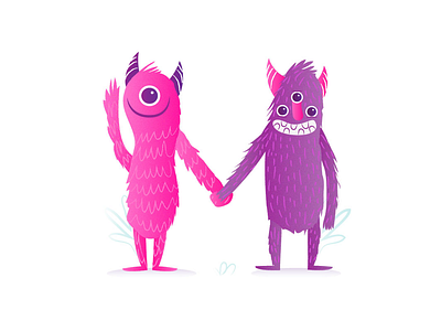 M is for Monsters 👻💕💜 36 days m 36 days of type illustration illustrator letter m monster monsters
