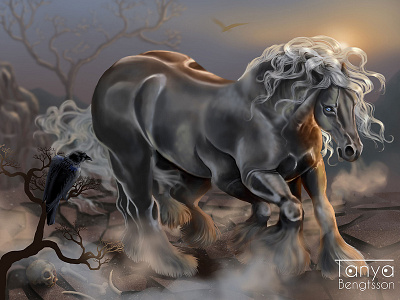 Sleipner Odins Horse illustration odin photoshop sleipner