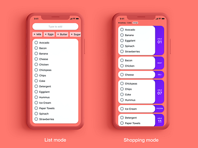 Grocery App Concept app grocery shopping ui ux