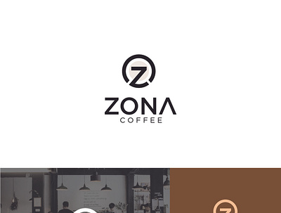 zona coffee branding design logo typography vector