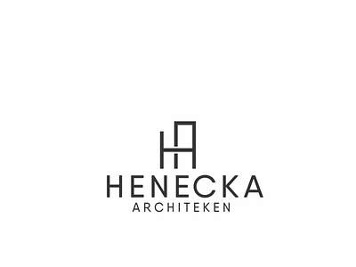 Henecka Architeken branding design logo typography vector