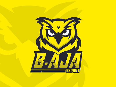 B-AJA ESPORTS design illustration logo vector