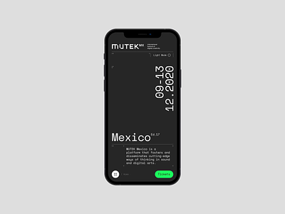 Mutek Concept App animation app clean concept design interface mobile motion simple ui ux