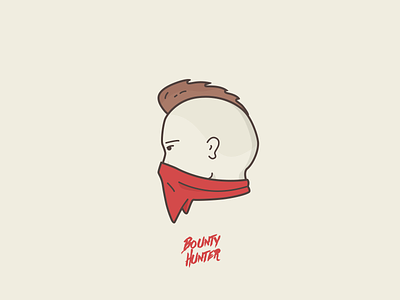 Bounty Hunter avatar character color flat hunter icon illustration warrior