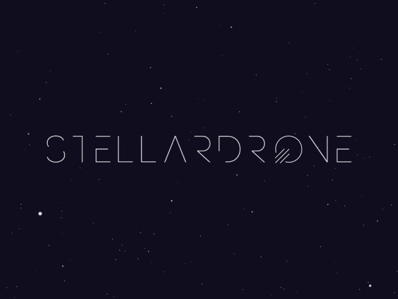 Logo concept - Stellardrone animation concept design logo motion space stellardrone