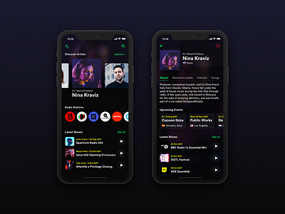 Music Player - Exploration app design ios iphone mobile music player ui ux