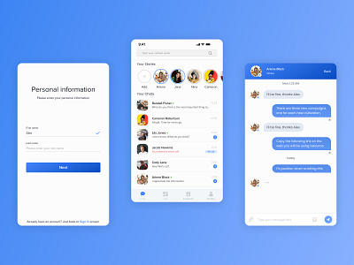 Chatti | Mobile chat app app app design brand design designs ui ux web