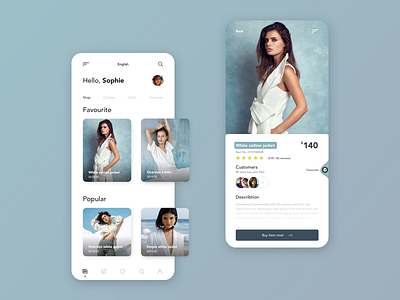 Fashion Shop App Design