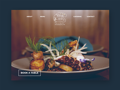 Fine Palate food photography portfolio restaurant splash ui web website