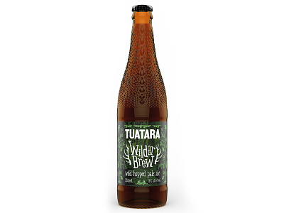 Tuatara Wild Brew Bottle Render 3d beer bottle cinema4d packaging product render