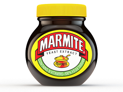 Marmite Jar 3d render cinema4d product render