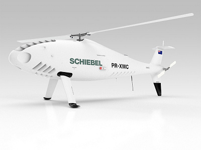 Schiebel Camcopter S-100 Unmanned Air System UAS 3d product 3d product render 3d render