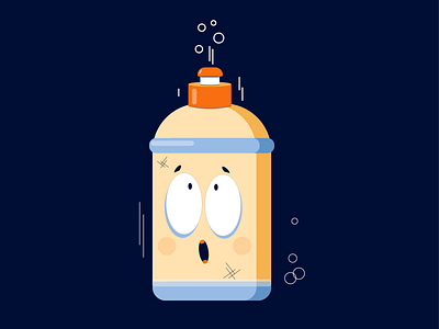 lather advertising animation branding character clean cleaning covid foam illustration jar soap stop vector вектор дизайн иллюстрация