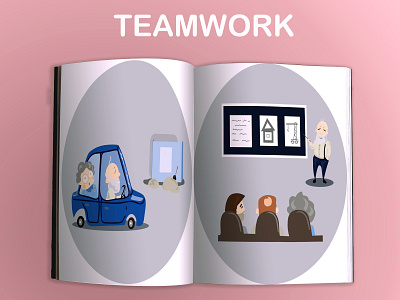 Teamwork 02 illustration teamwork вектор дизайн иллюстрация