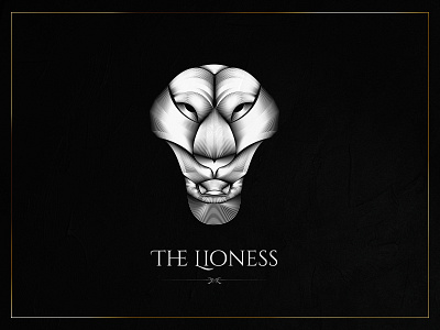 The Lioness blend tool brand design lineart liness logo