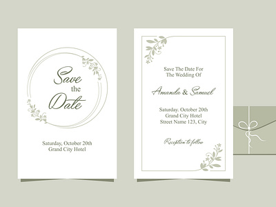 wedding invitation design premium vector