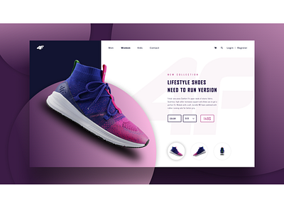 4F Online Shop app design shoes trend trends ui uidesign ux web web design web designer webdesign website website design