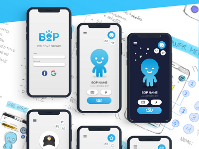 BOP APP app design logo ui ux ui