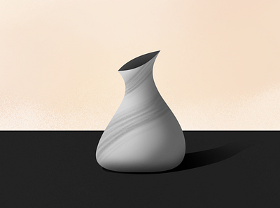 Vase basic basic shapes digital art illustration learning photoshop photoshop brush simple vase