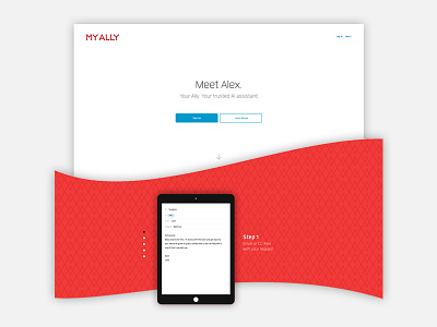 MyAlly Homepage design digital digital design graphic design innovation startup ui user interface ux virtual web design website