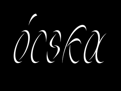 ócska custom custom lettering design letterform lettering typogaphy