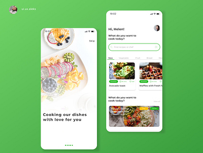 Food app design food food app mobile ui ui design ux