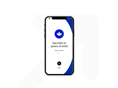 On boarding screen - Helpar app app design application blue mobile mobile app mobile app design mobile design mobile ui typogaphy ui ui ux ui design uidesign uiux ux