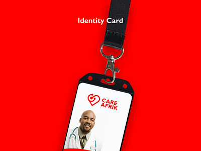 Identity card for CareAfrik - Brand identity branding care design identity branding identity card logo medical logo red logo