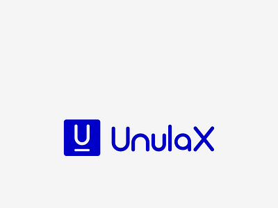 Unulax logo blue branding digital agency logo tech company tech design ui unuax ux