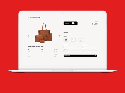 Product credit card checkout form - #dailyui Challenge #2