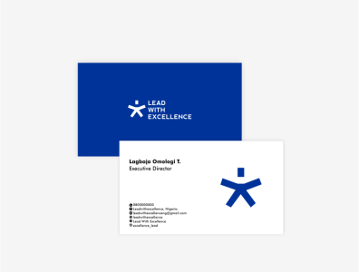 Lead with Excellence - Business card
